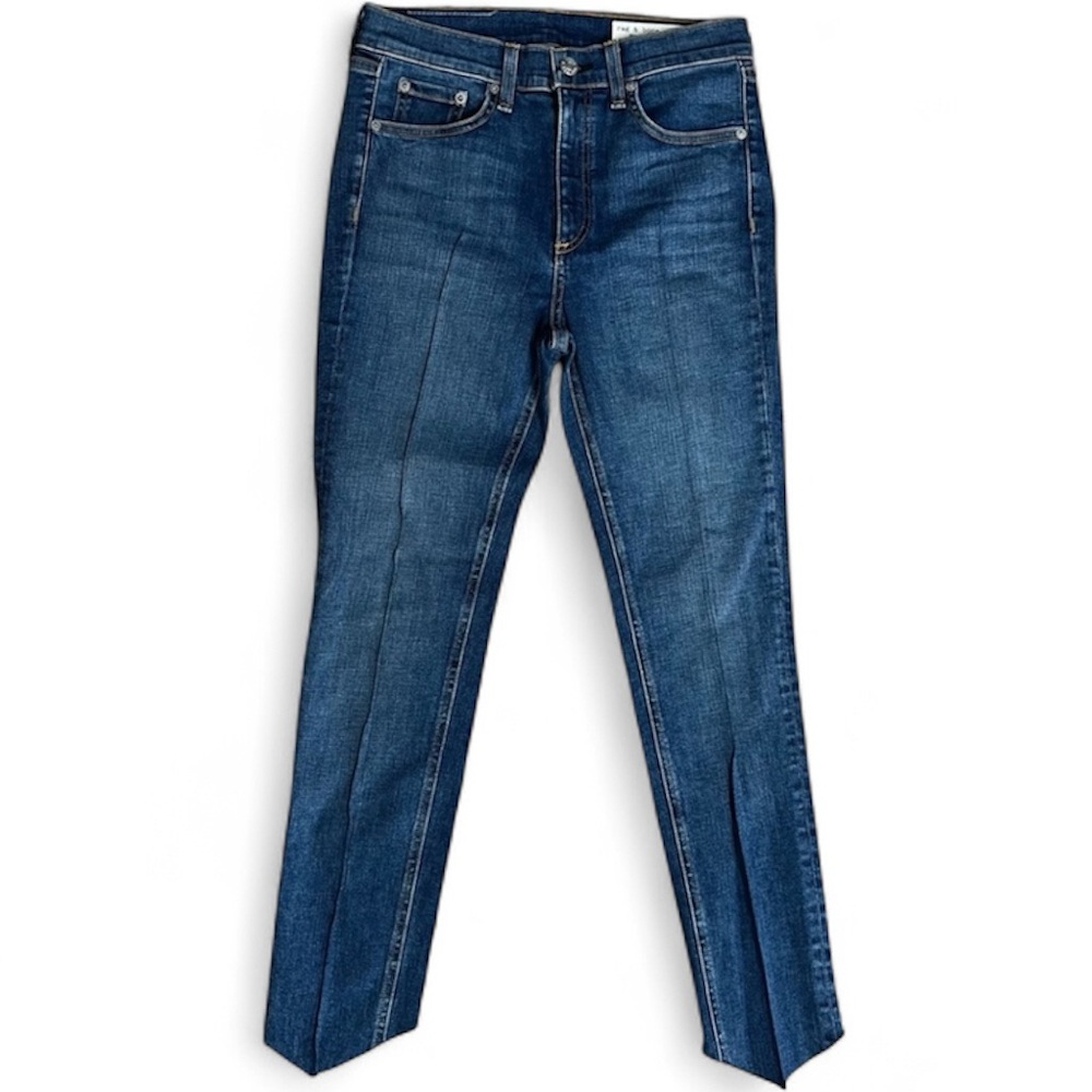 Rag and Bone Mason Seam Front Skinny Angled Hem Jeans. 27. $225